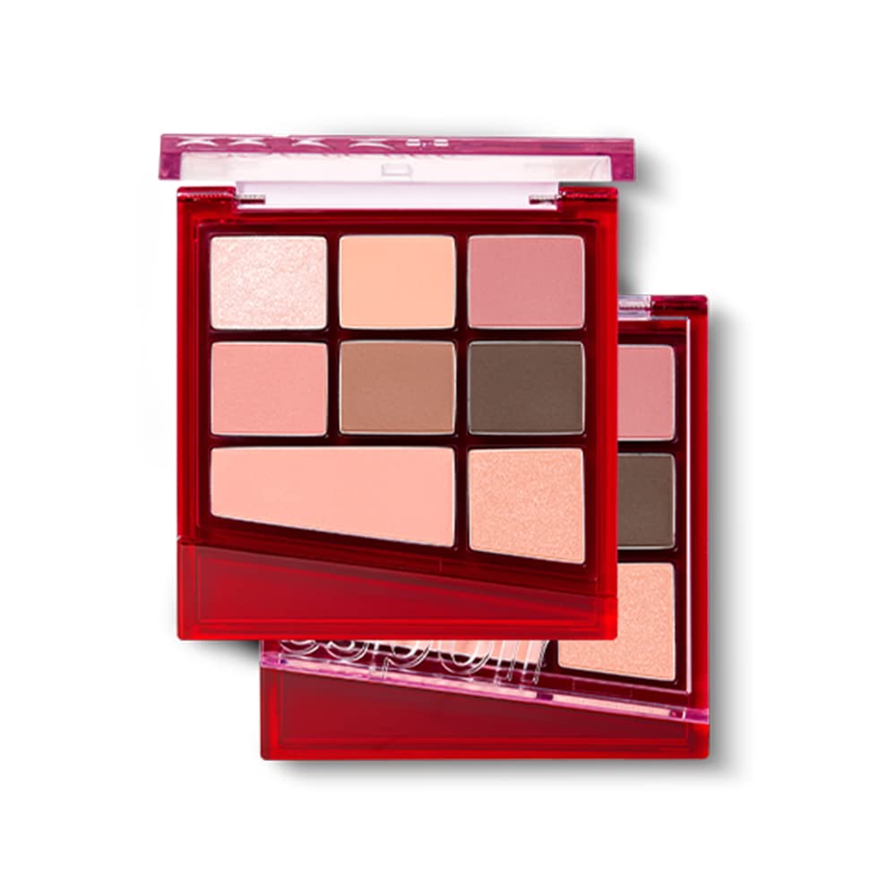 espoir リアルアイパレット オールニュー 2号 ソフティロージ 7.5g REAL EYE PALETTE ALL NEW 8色アイシャド