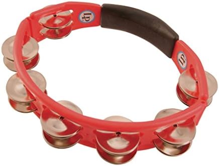 LP エルピー タンバリン Cyclops Hand Held Tambourine, Red LP151