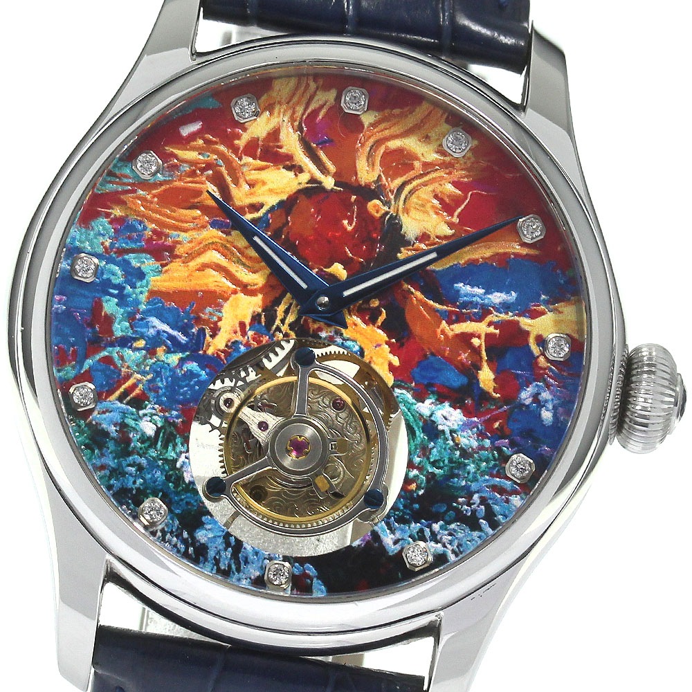 深見東州 Toshyu　Fukami 太平洋のご来光 200本限定 トゥールビヨン 12P 手巻き メンズ _811978【中古】