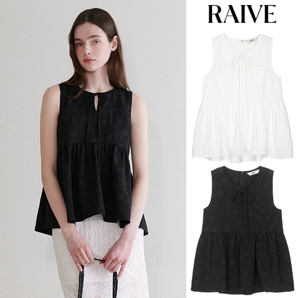 フラワー ジャガード ブラウス / Jacquard