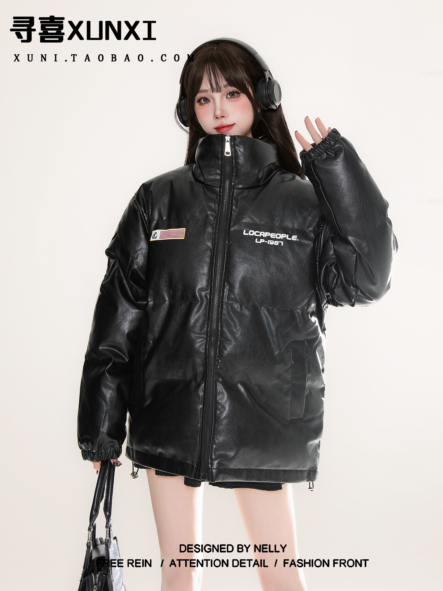 アウターダウンジャケットコートふっくら中綿 韓国防寒あったか暖かいかわいいブルゾン厚手アウターBF風無地羽織るハイネックファッション系大人ゆったりカジュアルストリートスタンドフェイクサイズ丈シルエ 10,147円