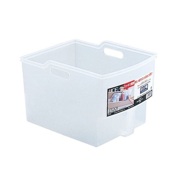 （まとめ）不動技研 吊り戸棚 収納 ボックス クリア ワイド F-2400 （キッチン収納） 24個セット