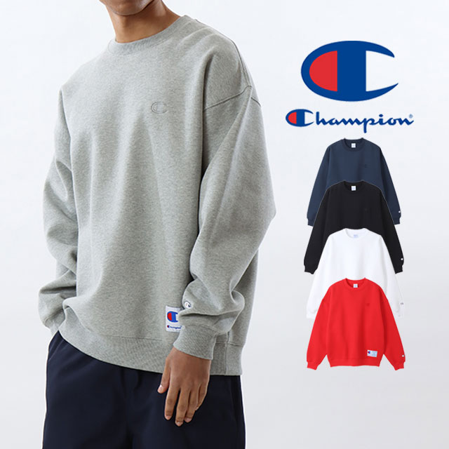 チャンピオン Champion トレーナー メンズ レディース クルーネックスウェットシャツ トップス 裏起毛 長袖 クルーネック プルオーバー 丸首 防寒 ルーズフィット アパレル カジュアル 無地パーカー・トレーナー