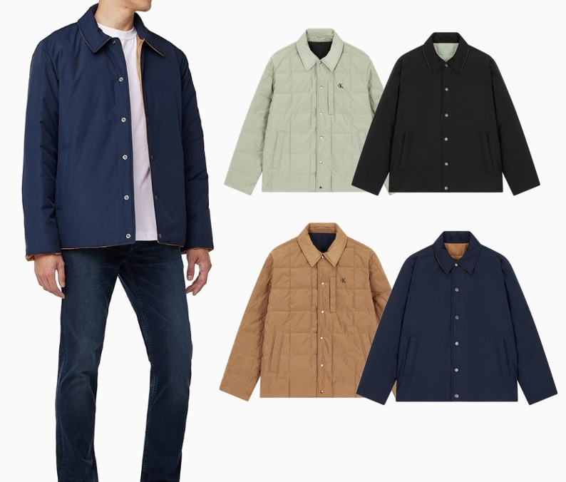 Reversible Padded Shirt Jacket (4RB504G)