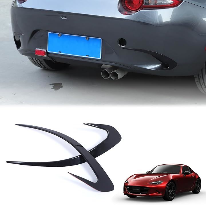 新型 マツダ ロードスター ND系 ガーニッシュ フォグランプフレーム フォグランプパネル リアフォグランプ装飾フレーム ABS製 取付簡単 貼付タイプ 外装パーツ(ピアノブラック) 7,992円