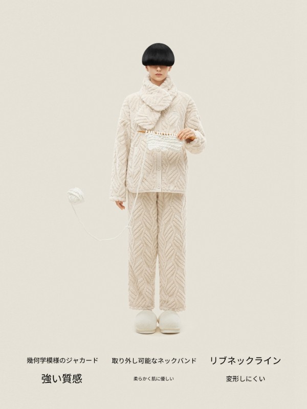 【周冬雨風】バナナインプラッシュ515Homeメンズとレディースホーム服セットパジャマ厚手で暖かい冬