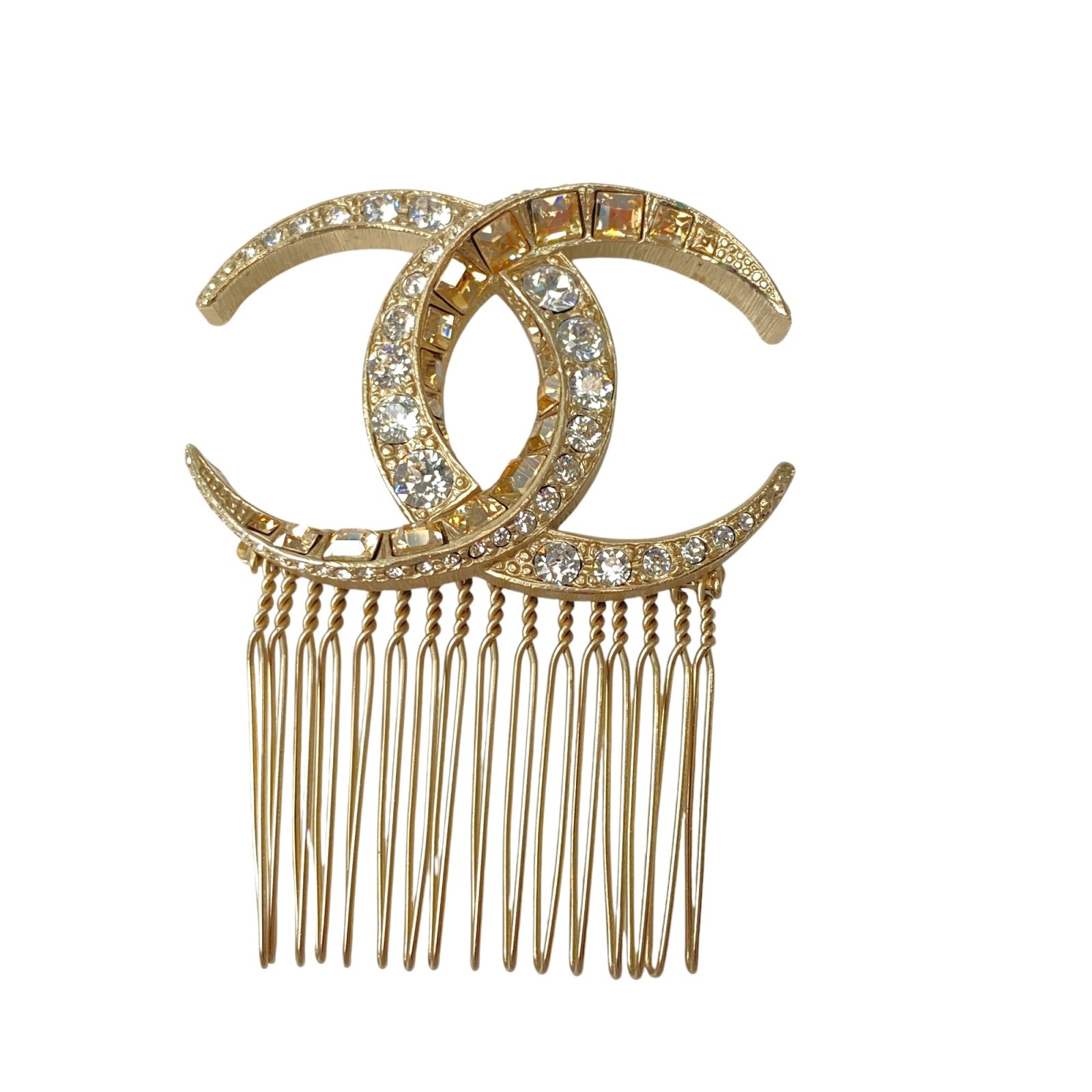 美品 シャネル CHANEL レディース ココマーク ラインストーン