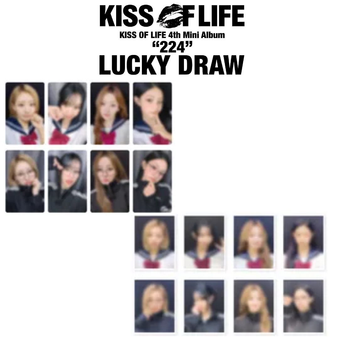 [ONLY 特典] KISS OF LIFE muvve LUCKY DRAW Phtocard +証明写真 SET 4thミニアルバム [224]