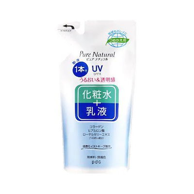 他サイト： PDC　Pure NATURAL (ピュアナチュラル) エッセンスローションUV (200ml) つめかえ用 [オールインワン]の商品画像