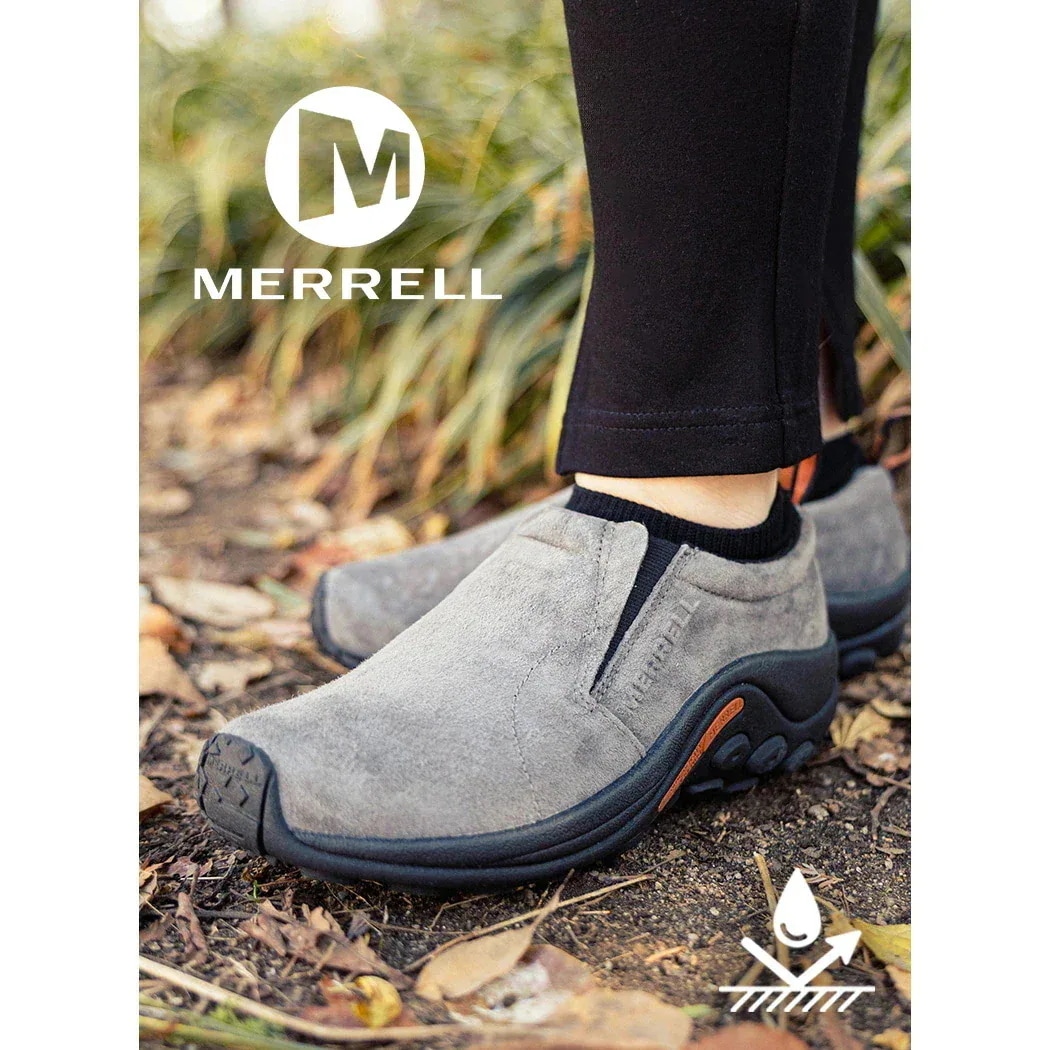 MERRELL JUNGLE MOC PEWTER メレル ジャングルモック シューズ スニーカー ( グレー 灰色 スエード レディース ウィメンズ 国内正規品 J60806 )