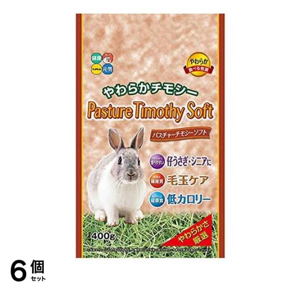ハイペット 食べる牧草 パスチャーチモシー・ソフト 400g 6個セット