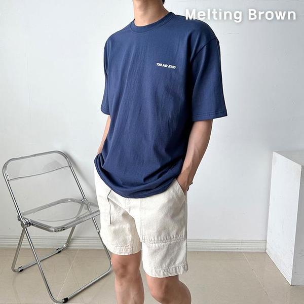 メンズオーバーフィット半袖Tシャツ プリント半袖Tシャツ tm3
