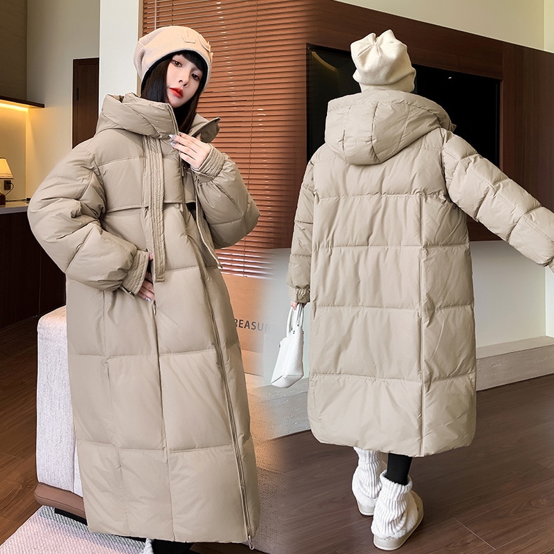 冬ミッドレングス肥厚コットンコート女性の 2024 新しいコートルーズコットンコート寒さと暖かい綿ジャケット潮を防ぐ