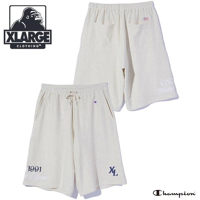 メンズ チャンピオン スウェットショーツ [101261031021] XLARGE ボトムス ハーフパンツ 短パン グレー ASH 正規取扱店