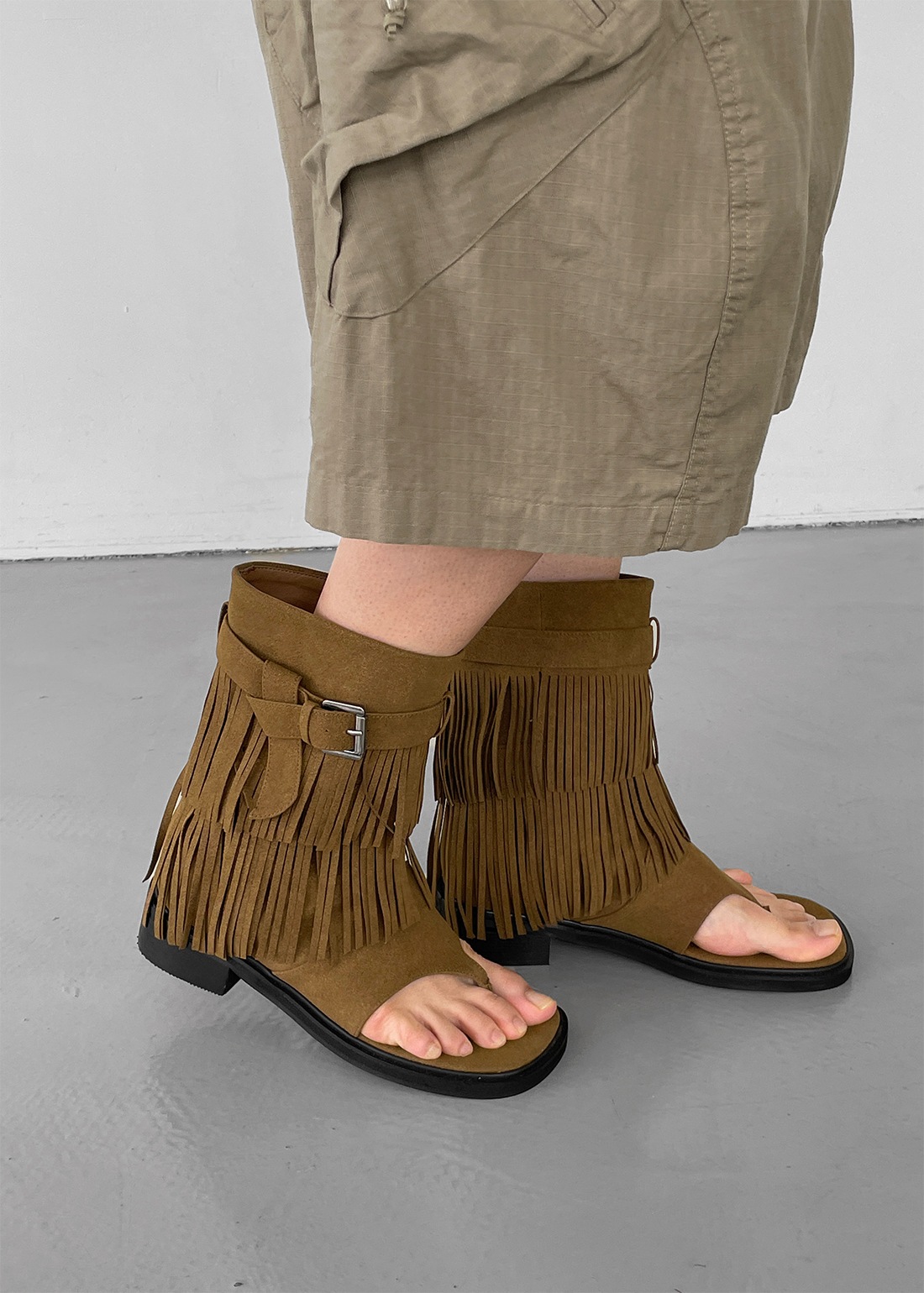 ホルピーテスルスエードシェリーミドルブーツ