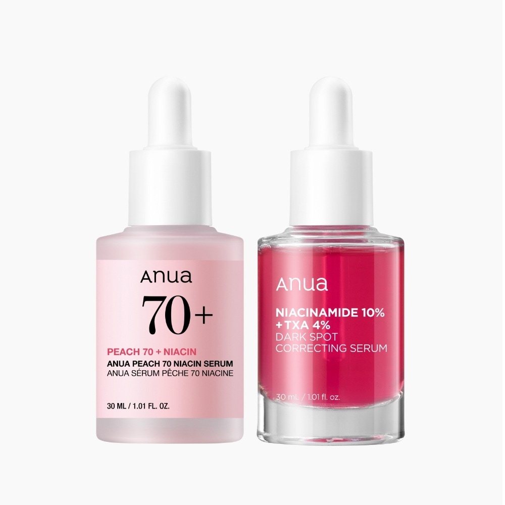 桃セラム1個+TXAセラム1個 Whitening Booster Set - Peach 70+ Niacin Serum + Niacinamide 10% + TXA 4% Dark Spot