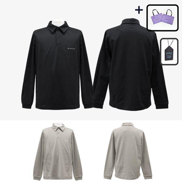 ポロカラー長袖Tシャツ メンズ [デパート新商品版/AS可能]