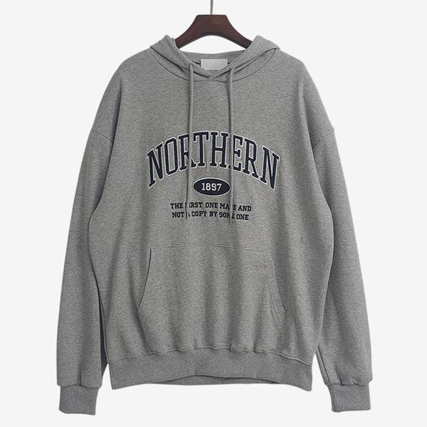 デイリールーズフィットフード付きマンツーマンTシャツ