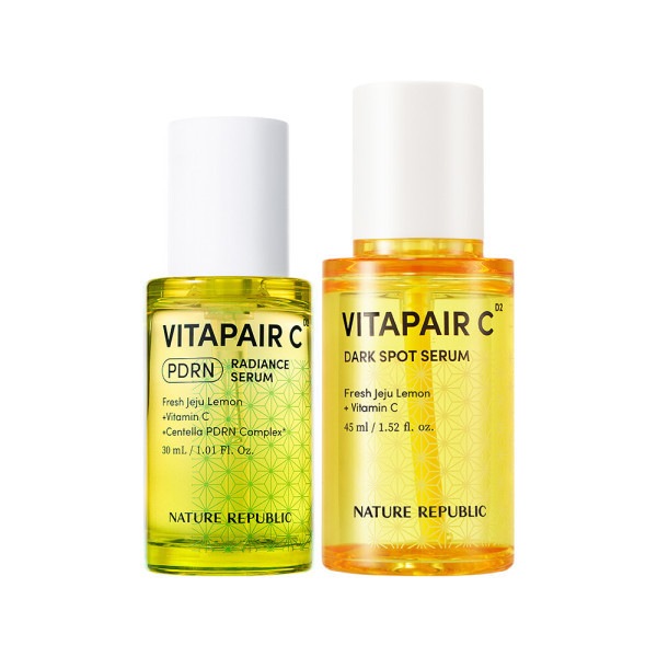 【Nature Republic】 ビタフェアC セラム 45ml+光彩セラム 30ml/お肌の中の光/クリアトーン/ 贈呈品なくなり次第贈呈終了