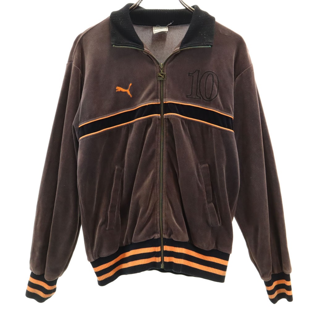 90s オールド ヒットユニオン ナンバリング トラックジャケット M ブラウン メンズ