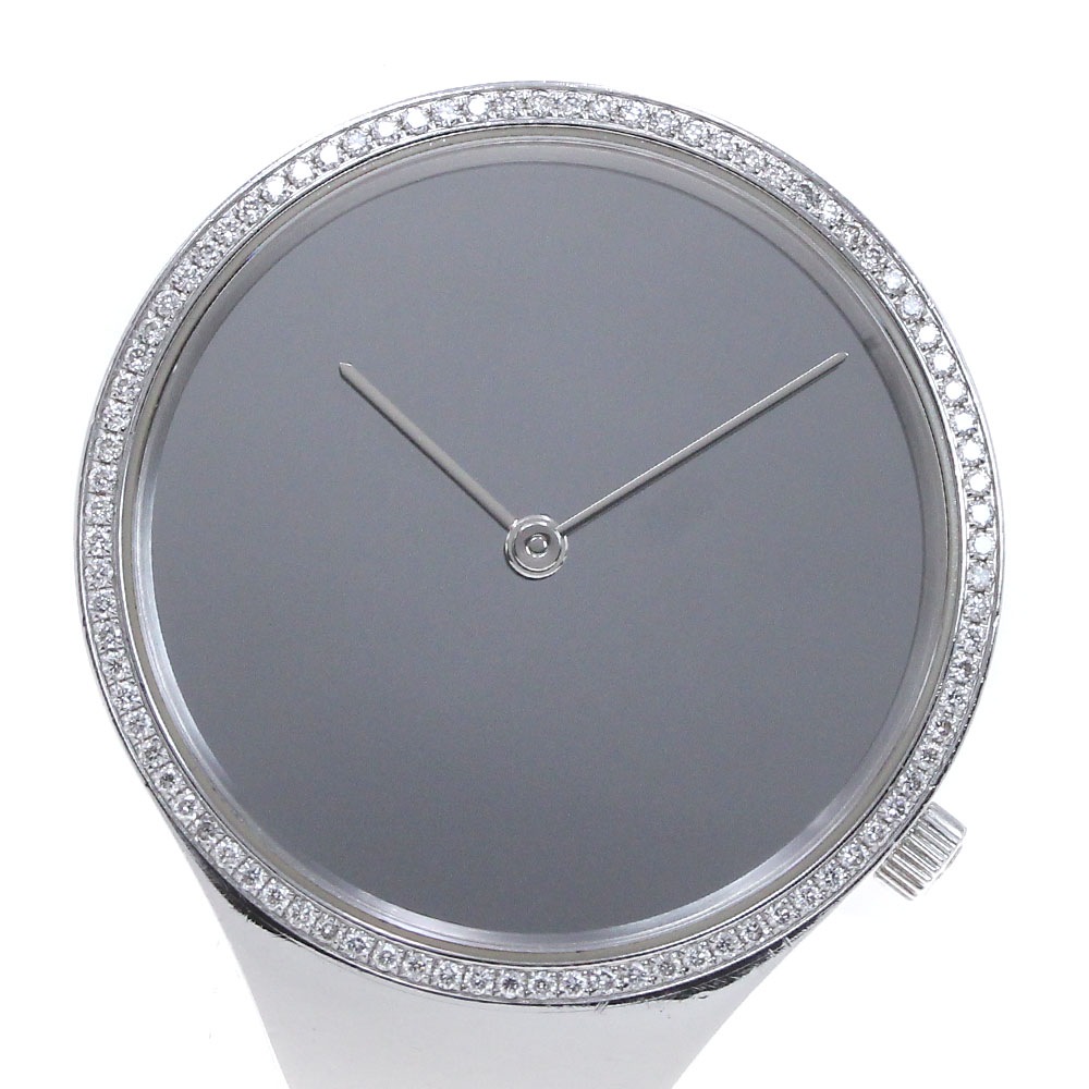 ジョージジェンセン Georg Jensen 326 トールン ダイヤベゼル Mサイズ クォーツ レディース 良品 _861841【中古】