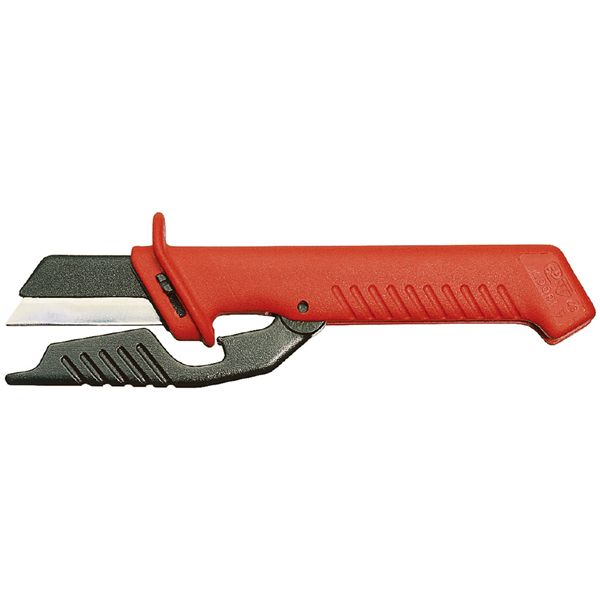 KNIPEX クニペックス 1000V絶縁ケーブルナイフ 全長190mm パック入 9856SB