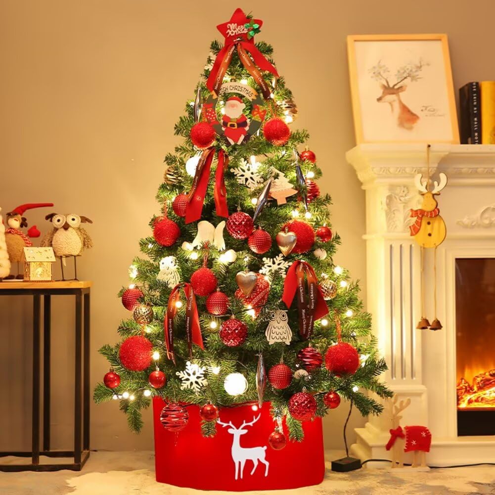 クリスマスツリー 150cm クリスマスツリーセット Christmas tree クリスマス 飾り 豪華 オーナメント付き LEDライト付き スカート付き インテリア 商店