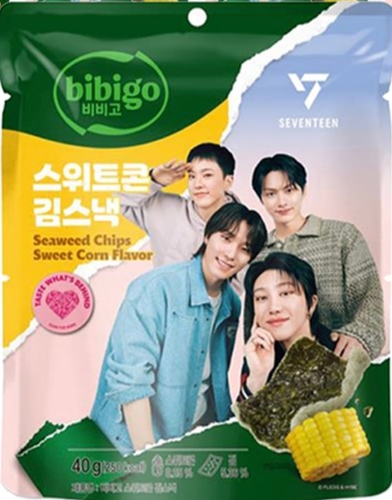 (韓国食品) 40g*12個 / スイートコーン / SEAWEED CHIPS / おすすめ / 人気商品 / 海苔 / のり天 / キムサンド / 肴 / おかず / おやつ / スナック /