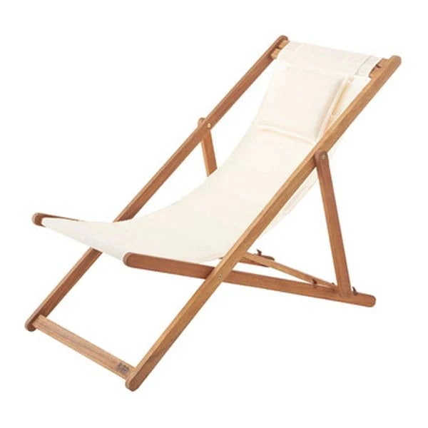 デッキチェアホワイト幅60X奥行き101/109.5/113X高さ73/80.5/87.5X座面高34/37.5/40.5 NX-512