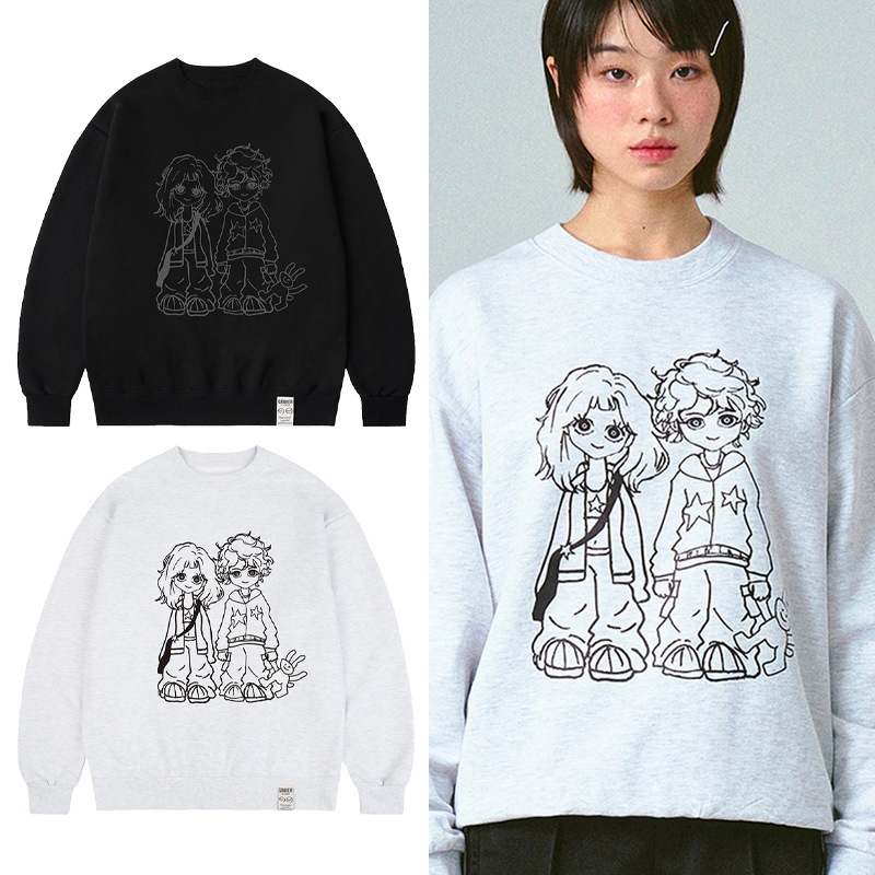 [UNISEX]GIRL&BOY Man to Man_2color