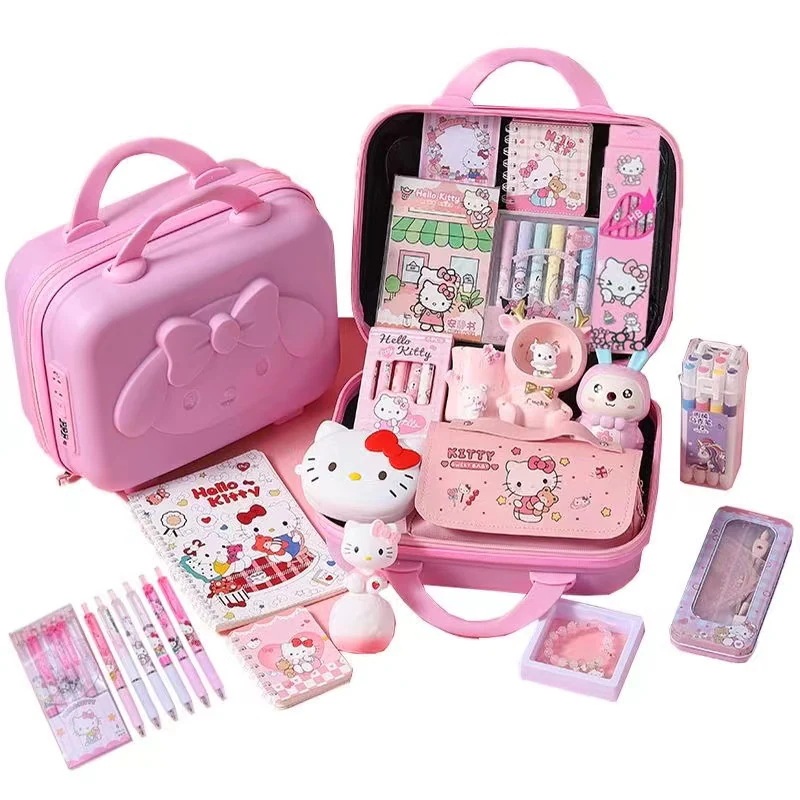 韓国かわいいハローキティ女の子誕生日プレゼント10歳女の子小学生実用9文房具大ギフトバッグ子供8始業