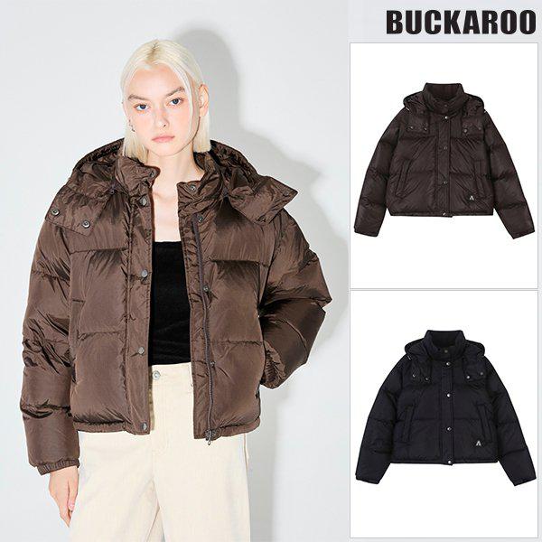 [驪州店] 女性フード取り外し可能ショートダウンジャンパー(B244DW740P)