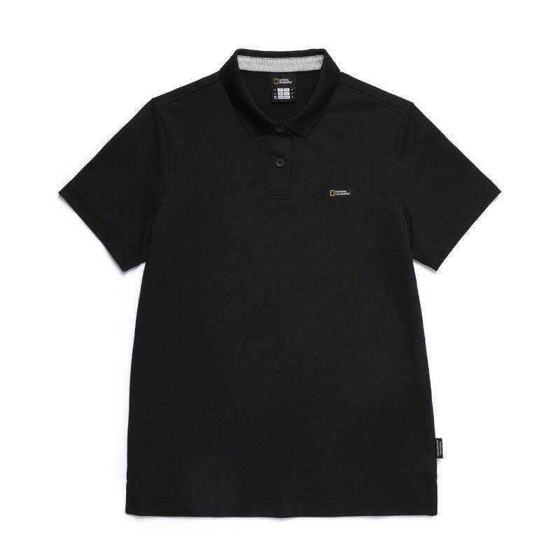 ナショナルジオグラフィック NATIONALGEOGRAPHIC N252WPL020 レディース カリディ ベーシックフィット ピケ半袖Tシャツ CARBON BLACK N252WPL020198