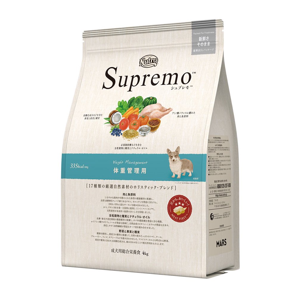 ニュートロ　体重管理用　４ｋｇ　犬　ドッグフード　お一人様５点限り　ＣＲＣ45―02―53―10―00