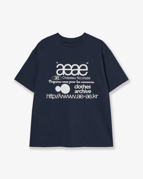【AEAE】 WEB LOGO T-SHIRTS [NAVY] 正規品