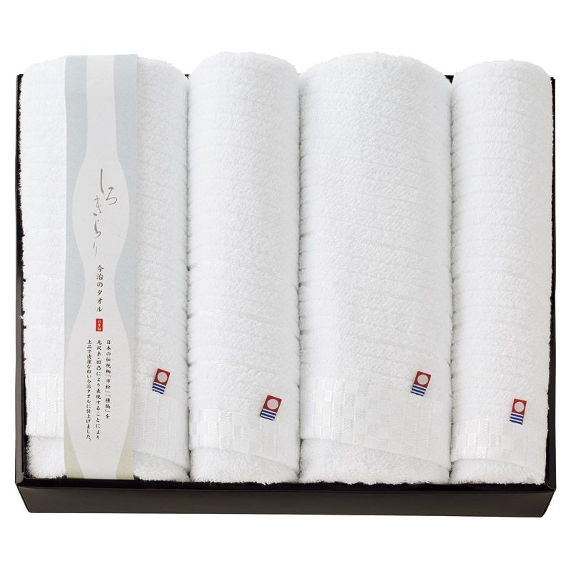 今治 しろきらり バスタオル2P&フェイスタオル2P 6,512円