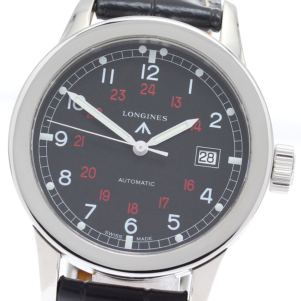 ロンジン LONGINES L2.832.4 ヘリテージ ミリタリー デイト 自動巻き メンズ _879192【中古】