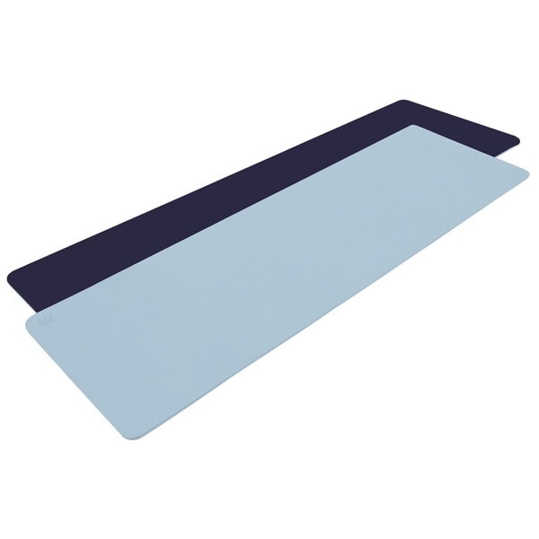 REAL STONE RS 8mm TPE ヨガマット LBL+NV RSG126 ライトブルー×ネイビー