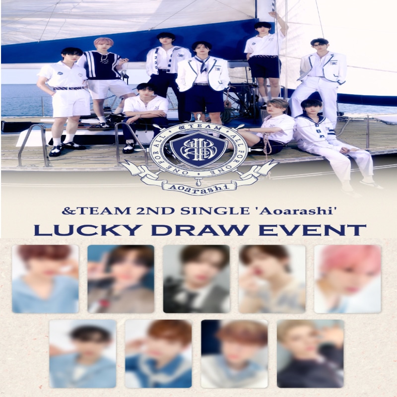 [WITHMUU LUCKYDRAW 9EA/1SET]&TEAM - 2nd SINGLE Aoarashi (STANDARD EDITION) (JAPAN)(NO ALBUM) 12,000円