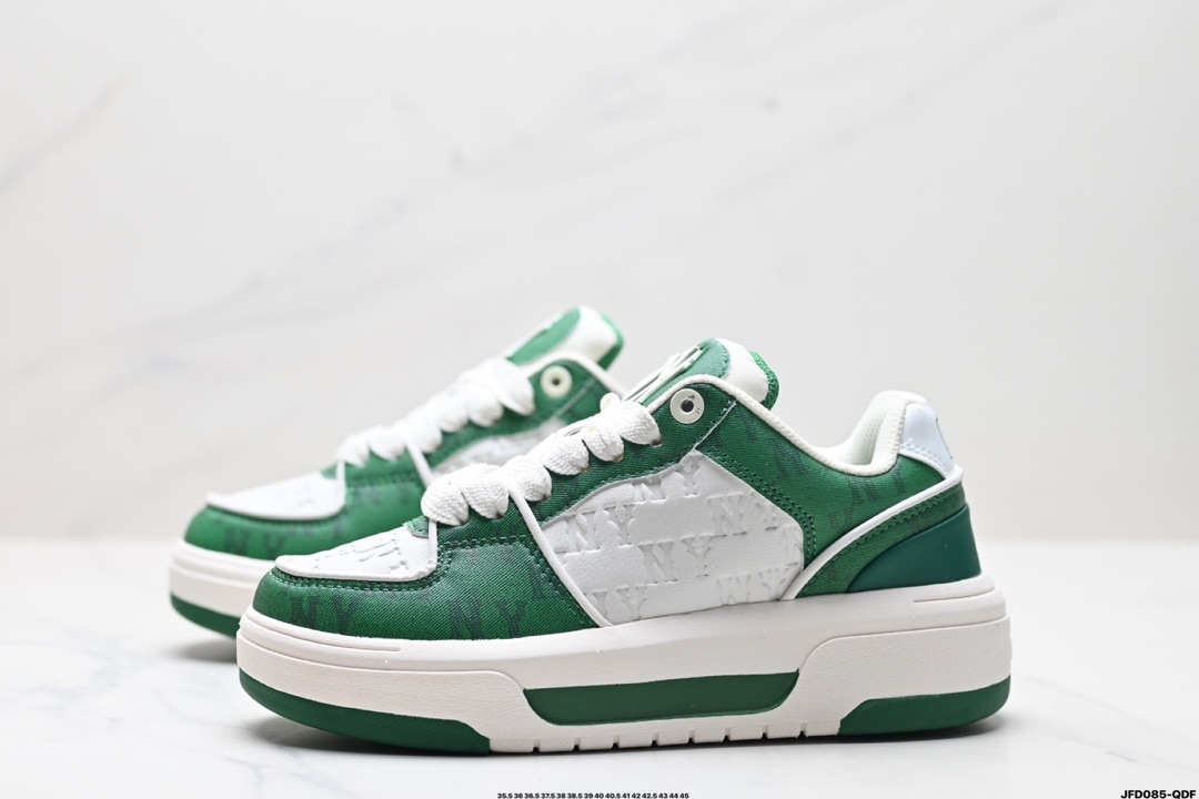 Chunky Liner クラシック モノグラム ニューヨーク ヤンキー スニーカー シューズ Green 3ASXCMN4N