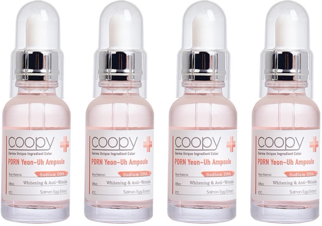 PDRN サーモン アンプル 30ml 4個セット 美容液 韓国コスメ デイリー使い しっとり ツヤ感 角質層までうるおい なめらか 大容量 セット