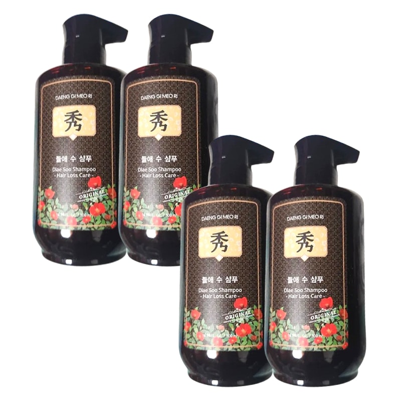 オリジナルDlae 秀 シャンプー500ml×4本 大容量セット 植物由来成分配合 デイリーヘアケア 家庭用 バスタイム用 まとめ買い