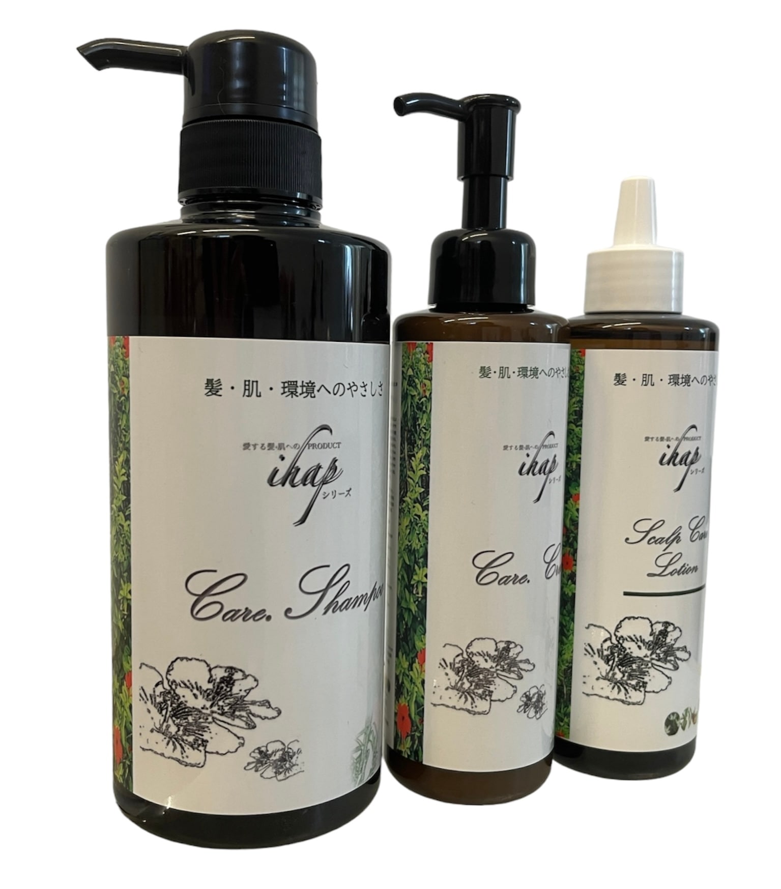 ihap.care Shampoo&care Cream set &scalp lotion