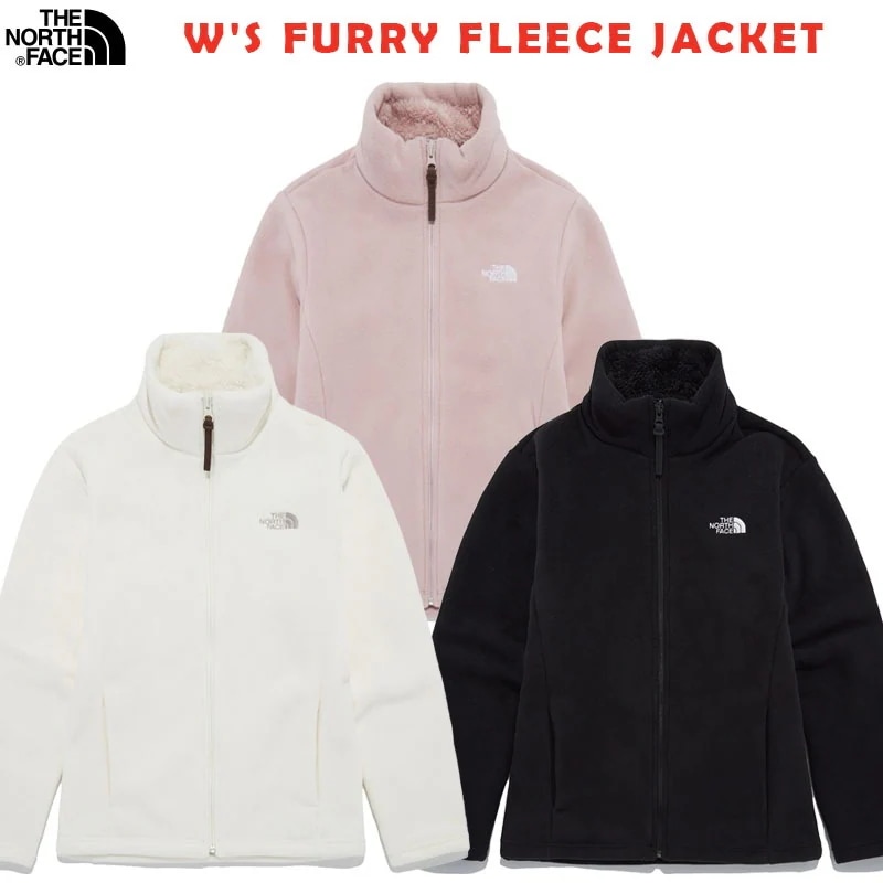 韓国正規品保証 関税負担なし NJ4FQ80A WS FURRY FLEECE JACKET デイリー 基本 着装 男子 女子 人気 韓国 ファッション 男女共用 アウトドア