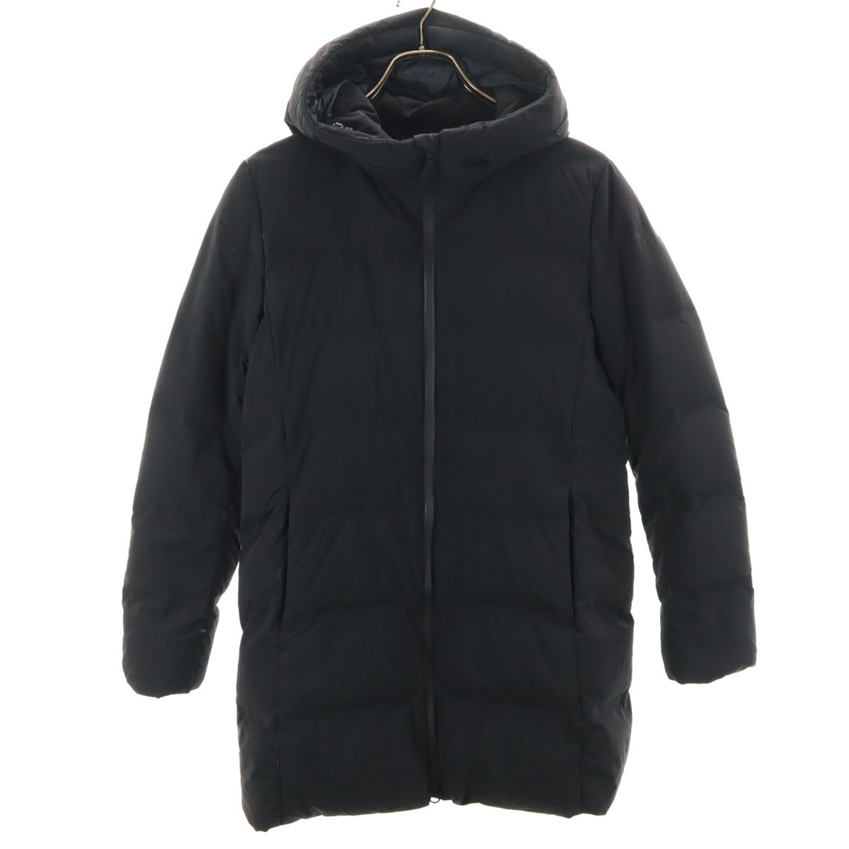 シームレス ダウンコート S ブラック レディース 古着
