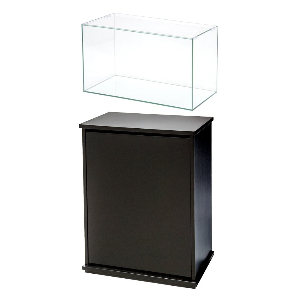 アクロ　ガラス水槽　アクロ６０　６０X３０X３６ｃｍ＋アクロ　水槽台　６０X３０X７０　穴無し　黒　６０ｃｍ水槽　ＣＲＣ10―11―01―95―40