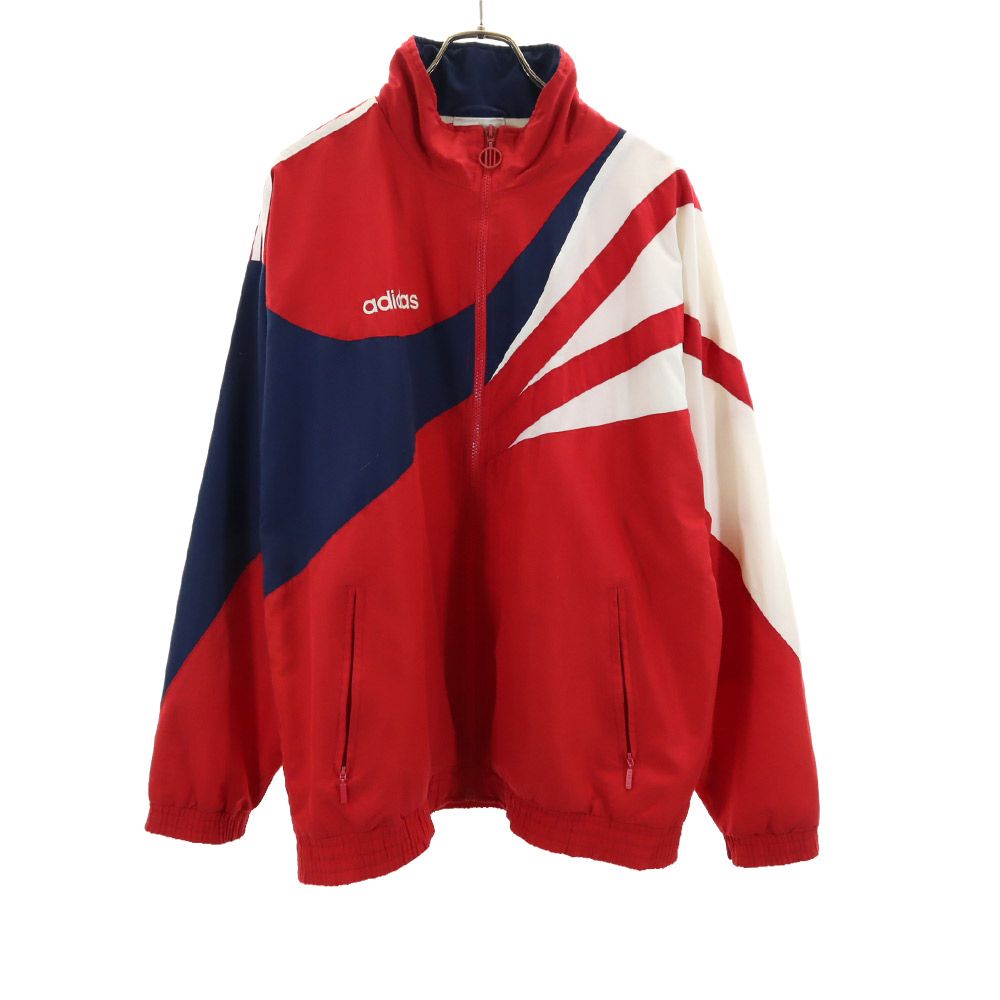 80s ヴィンテージ 長袖 ジップジャケット L レッド系 メンズ 6,602円