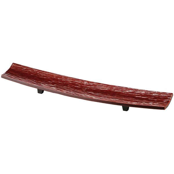 2尺2寸 九頭竜イカダ皿/和食器 (溜漆塗 木) 660×120×60mm 日本製 木製 (和食 レストラン 居酒屋 店舗 お店)