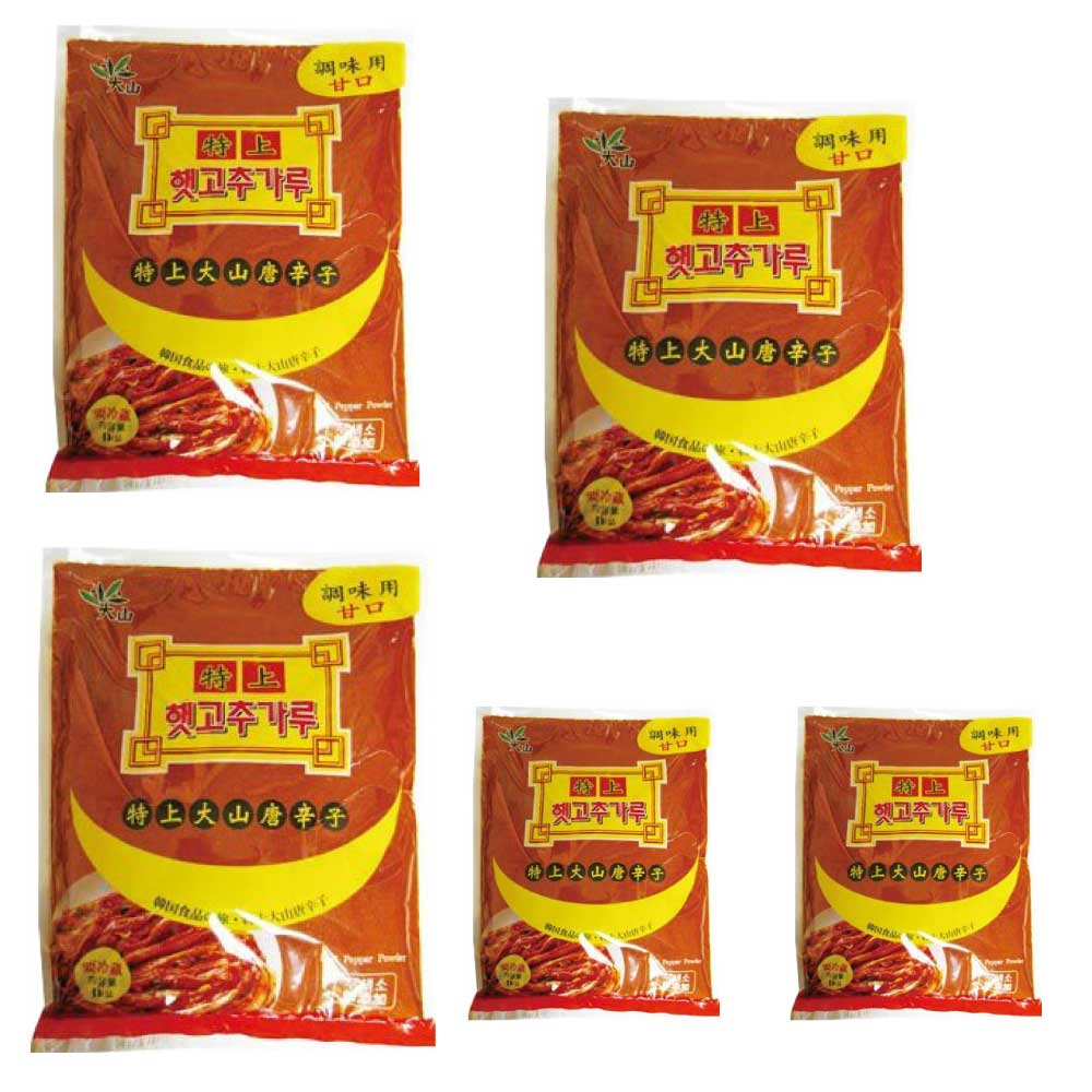 大山 甘口 調味用 唐辛子粉　1kg（5個）韓国食品[韓国調味料][韓国キムチ][韓国料理][韓国食材][韓国食品]韓国料理 とうがらし キムチ 韓国食品 韓国食材 辛い調味料 パプリカ粉