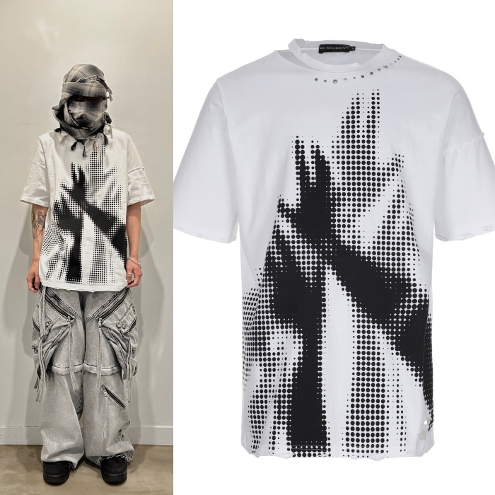 【SURGERY】 SURGERY DESTROYED DESIRE OVER T-SHIRTS : WHITE